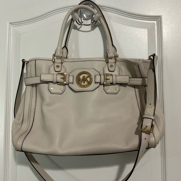 Michael Kors Cream Leather Tote Bag - Picture 1 of 4